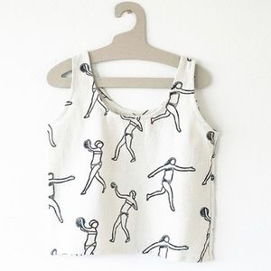 PO-EM Tank Top - Villa Block Print